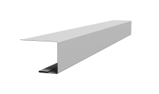 Планка завершающая фальц Grand Line 0,45 Drap TX RAL 7047 телегрей 4 (3м)