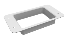 Приемник воды прямоугольный Vortex Lite PE RAL 9003 сигнальный белый