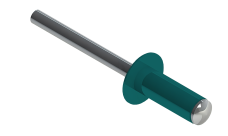 Заклёпка вытяжная Daxmer 4,0х10 RAL 5021 (10х1000шт) ал/ст