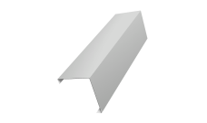 Декоративная накладка на столб универсальная угловая 60х60 для забора жалюзи 0,45 Drap TX RAL 7047 телегрей 4 (1,8м)