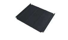 Кликфальц Double Pro Line Grand Line 0,5 Drap TX с пленкой на замках RAL 7024 мокрый асфальт