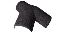 Конек Y-образный треугольный Gerard Eleganta 130 30-45 (пластиковый) черный