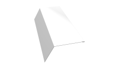 Планка карнизная 120х80 0,45 PE с пленкой RAL 9003 сигнальный белый (2м)