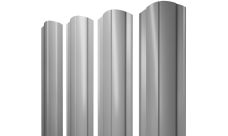 Штакетник Круглый фигурный 0,45 Drap TX RAL 7004 сигнальный серый