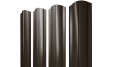 Штакетник Круглый фигурный 0,5 Satin Matt RR 32 темно-коричневый