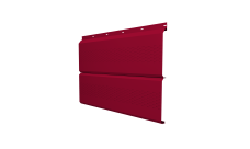 Софит ЭкоБрус 0,345 Grand Line с перфорацией 0,45 PE RAL 3003 рубиново-красный