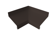 Угол отлива внутренний 70 0,5 Satin Matt TX с пленкой RR 32 темно-коричневый