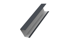 Крышка жалюзи Milan, Tokyo (для калиток, ворот) 0,5 PE RAL 7024 мокрый асфальт (2м)