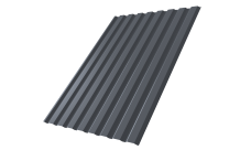 Профнастил С20A Grand Line 0,5 Satin Matt TX RAL 7024 мокрый асфальт