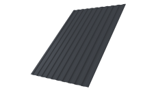 Профнастил С8A v01 0,45 Drap-double TX RAL 7024 мокрый асфальт