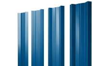Штакетник М-образный A с прямым резом 0,45 PE RAL 5005 сигнальный синий