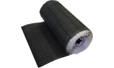 Лента для примыкания гофрированная алюминиевая Optima черная 280мм (2,5м)