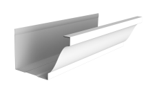 Желоб прямоугольный Vortex Lite 130мм 2м PE RAL 9003 сигнальный белый