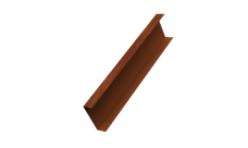 Декоративная накладка на столб универсальная 80х80 для забора жалюзи 0,45 Print Elite Rowan TwinColor (2,5м)