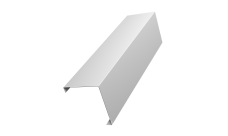 Декоративная накладка на столб универсальная угловая 60х60 для забора жалюзи 0,45 PE RAL 9003 сигнальный белый (2,5м)