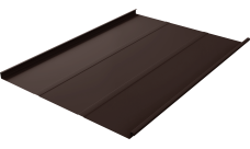 Фальц двойной стоячий Line Grand Line 0,5 Velur X с пленкой на замках RAL 8017 шоколад