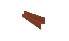 Отлив для сегментного кожуха на трубу 0,5 PurLite Matt RAL 8004 терракота (2м)