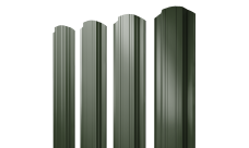 Штакетник Прямоугольный фигурный 0,5 Satin Matt TX RAL 6020 хромовая зелень