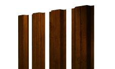 Штакетник П-образный A с прямым резом 0,45 Print-Double Premium Golden Wood Intense F