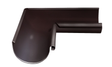 Угол желоба внутренний Grand Line PU 90 гр 125 мм RAL 8017 шоколад