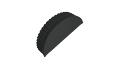 Заглушка торцевая 0,45 PE RAL 7016 антрацитово-серый