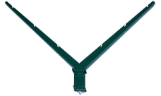 Наконечник V на столб 62х55 RAL 6005