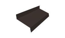 Отлив простой 50 Grand Line 0,5 PurPro с пленкой RR 32 темно-коричневый (3м)