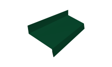 Отлив простой 70 0,5 Satin с пленкой RAL 6005 зеленый мох (2м)