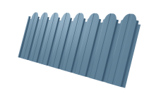 Профнастил C10B фигурный 0,45 Drap TX RAL 5024 пастельно-синий