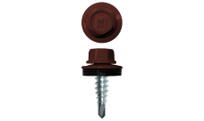 Саморез по металлу Daxmer 4,8х19 (400шт) сверло №2 RAL 3009