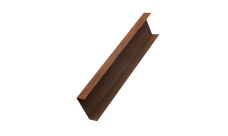 Декоративная накладка на столб универсальная 60х60 для забора жалюзи 0,45 Print-double Elite Golden Wood (2,5м)