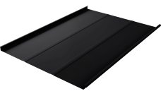 Фальц двойной стоячий Line Grand Line 0,5 Velur X с пленкой на замках RAL 9005 черный