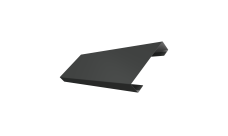 Ламель лицевая 100 забора жалюзи Texas Grand Line 0,5 PurPro Matt 275 RAL 7016 антрацитово-серый