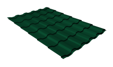 Металлочерепица "Кредо" ("Kredo") v01 0,5 Satin Matt TX RAL 6005 зеленый мох