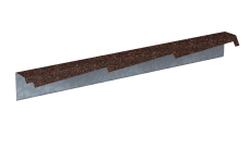 Планка фронтонная резная правая Gerard сталь цвет 121 (1,2м)