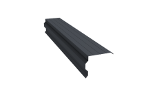 Планка торцевая фигурная 90х110 Grand Line 0,5 PurPro с пленкой RAL 7024 мокрый асфальт (2м)