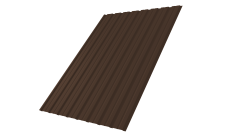 Профнастил С10B 0,45 Drap TwinColor RAL 8017 шоколад