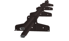 Снегозадержатель Стандарт Т4 d 40х20 RAL 8019 (3м)