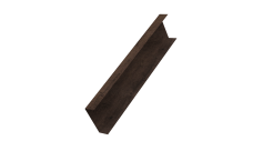 Декоративная накладка на столб универсальная 60х60 для забора жалюзи 0,45 Print-double Elite Antique Wood (2,5м)