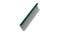 Декоративная накладка на столб универсальная 60х60 для забора жалюзи Grand Line 0,45 Drap TX RAL 6005 зеленый мох (1,8м)