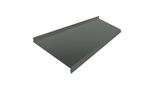 Отлив простой 250 Grand Line 0,45 PE с пленкой RAL 7005 мышино-серый (2м)