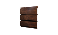 Софит металлический Grand Line полная перфорация 0,45 Print Premium с пленкой Cherry Wood Dark FTC