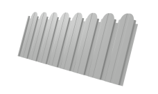 Профнастил C10B фигурный 0,45 Drap TX RAL 7047 телегрей 4
