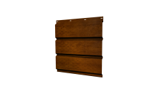 Софит металлический Grand Line полная перфорация 0,45 Print Premium с пленкой Golden Wood Intense FTC