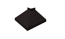 Угол отлива внешний 250 0,45 Drap TX с пленкой RAL 9005 черный