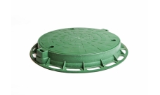 Люк пластиковый зеленый, класс нагрузки А15 Aquastok (5802)