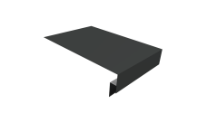 Планка околооконная сложная Кликфальц Pro 0,5 Satin Matt TX RAL 7016 антрацитово-серый (2м)