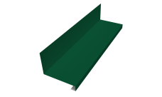 Планка примыкание нижнее к трубе для Кликфальц Pro Grand Line 0,5 Satin с пленкой RAL 6005 зеленый мох (2м)