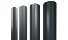 Штакетник М-образный A фигурный 0,45 Drap TR RAL 7016 антрацитово-серый