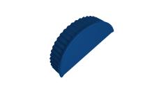 Заглушка малая торцевая Grand Line 0,5 Satin RAL 5005 сигнальный синий